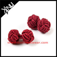 New Color Combination Silk Flower Knot Cufflinks